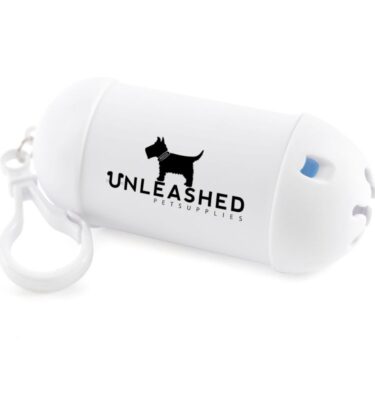 Pooch Waste Bag Dispenser white | Promotional merchandise | Branded Merchandise | Printed Products | Dog Waste Bag Holder | Print Dog Products | Promotional Dog merchandise UK