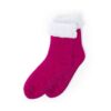 Santa Slipper Socks purple | Promotional merchandise | Branded Merchandise | Printed Products