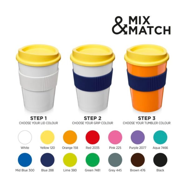Americano medio 300 ml tumbler with grip mix | Promotional merchandise | Branded Merchandise | Printed Products