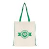 5oz Colour Trim Cotton Tote Bags green | Promotional merchandise | Branded Merchandise | Printed Products