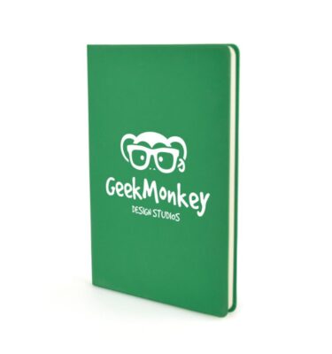 A5 Mole Notebook Lite green | Bespoke Notebooks | Notepads with my logo | Printed notebooks UK | Full colour notebooks | Embossed notebooks | Bulk printed notepads | bulk branded notebooks