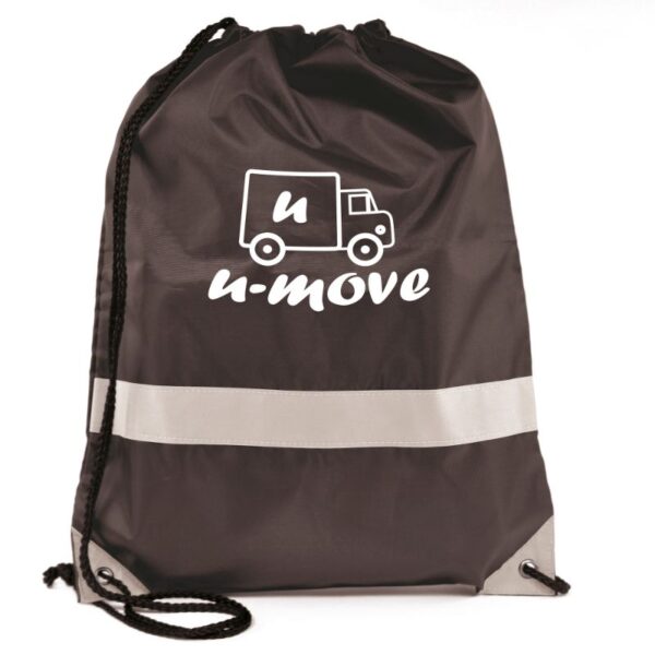 Celsius Reflective Drawstring Bag black | Promotional merchandise | Branded Merchandise | Printed Products