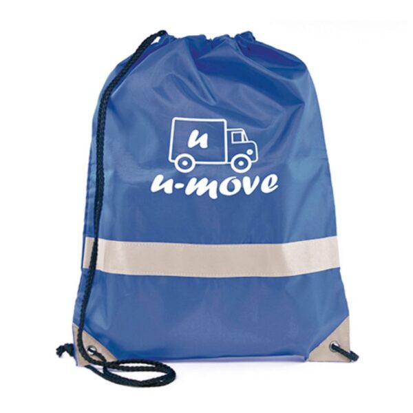 Celsius Reflective Drawstring Bag blue | Promotional merchandise | Branded Merchandise | Printed Products