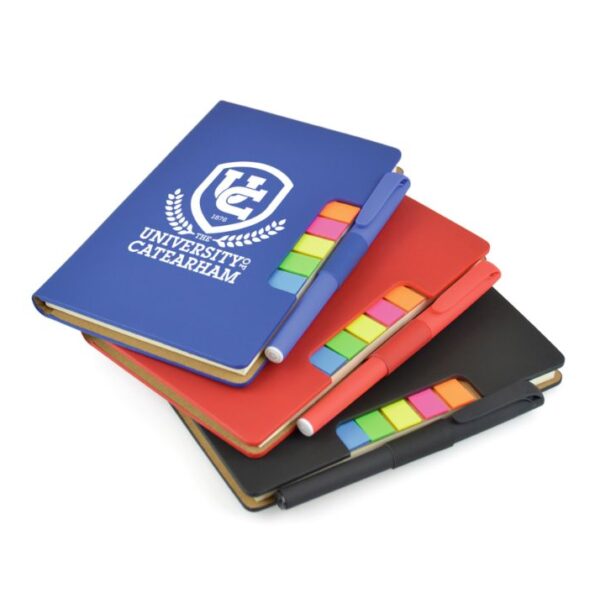 Notebook flag and pen set | Bespoke Notebooks | Notepads with my logo | Printed notebooks UK | Full colour notebooks | Embossed notebooks | Bulk printed notepads | bulk branded notebooks