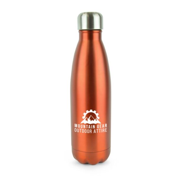 500ml Vacuum Bottle Individual Names amber | Metal bottles | Bulk printed bottles | Printed water bottles UK | Eco Friendly | UK manufactured | Biodegradable | Water bottles with my logo | Water bottles with school logo