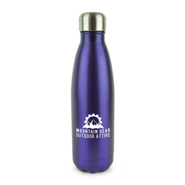 500ml Vacuum Bottle Individual Names purple | Metal bottles | Bulk printed bottles | Printed water bottles UK | Eco Friendly | UK manufactured | Biodegradable | Water bottles with my logo | Water bottles with school logo