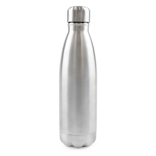 500ml Vacuum Bottle Individual Names silver | Metal bottles | Bulk printed bottles | Printed water bottles UK | Eco Friendly | UK manufactured | Biodegradable | Water bottles with my logo | Water bottles with school logo