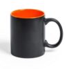 Black Mug with Coloured Inside orange | Promotional merchandise | Branded Merchandise | Printed Products | Cheap Printed mug UK