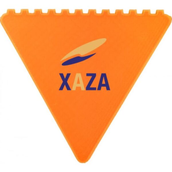 Budget Triangular Ice Scraper amber | Promotional merchandise | Branded Merchandise | Printed Products