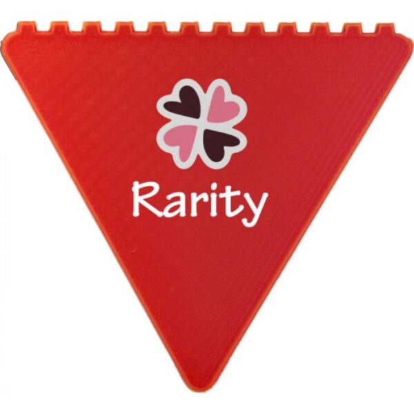 Budget Triangular Ice Scraper red | Promotional merchandise | Branded Merchandise | Printed Products