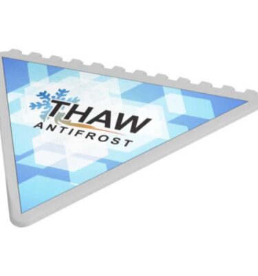 Budget Triangular Ice Scraper white | Promotional merchandise | Branded Merchandise | Printed Products | Printed Ice Scrapers UK | Screen Scrapers printed | Bulk ice scrapers UK | Ice scrapers with logo | Branded ice scrapers
