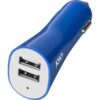 Car Dual USB Port Charger blue | Promotional merchandise | Branded Merchandise | Printed Products