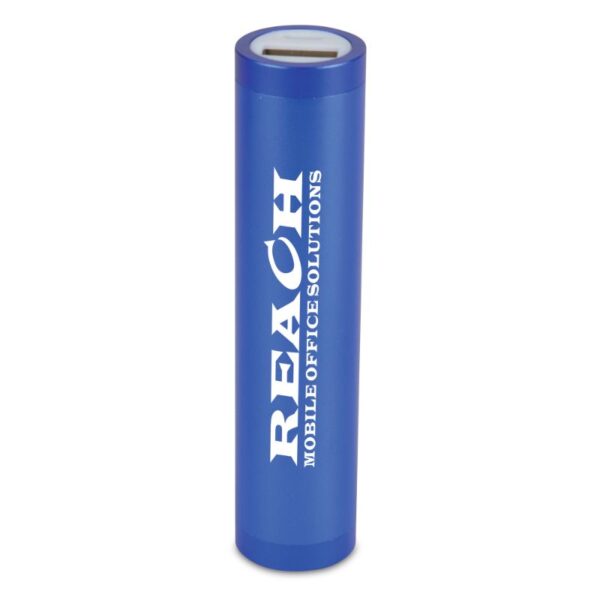 Cylinder Power Bank blue | Promotional merchandise | Branded Merchandise | Printed Products