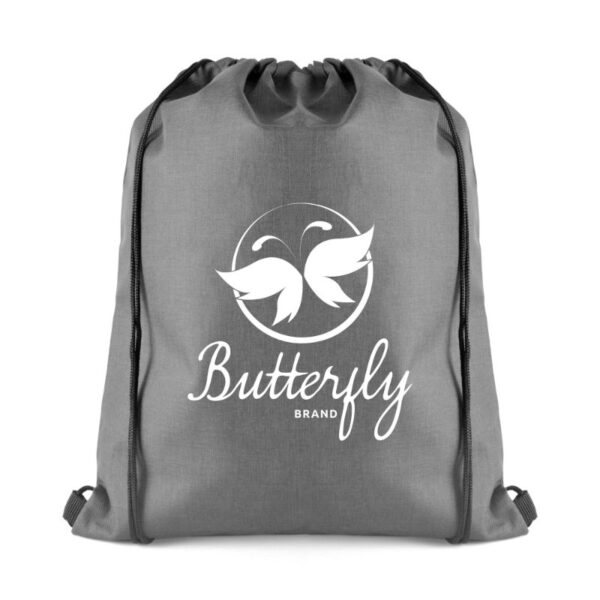 Ollie Drawstring Bag grey | Promotional merchandise | Branded Merchandise | Printed Products