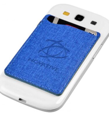 Premium RFID phone wallet blue | Promotional merchandise | Branded Merchandise | Printed Products | Bulk RFID wallets | Branded Cyber Security Wallets