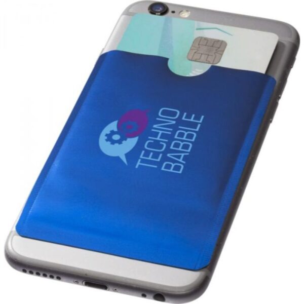 RFID smartphone card wallet blue | Promotional merchandise | Branded Merchandise | Printed Products | anti-scam | contactless fraud