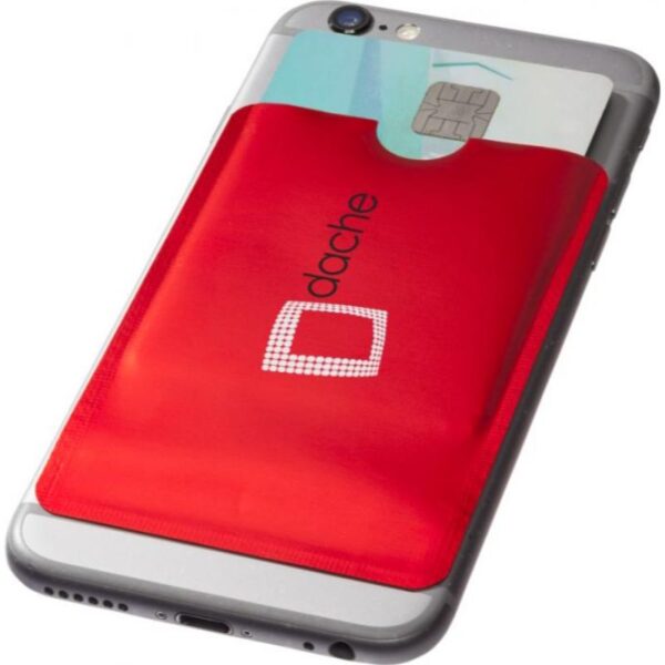 RFID smartphone card wallet red | Promotional merchandise | Branded Merchandise | Printed Products | anti-scam | contactless fraud