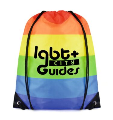 Rainbow Drawstring Bag | Promotional merchandise | Branded Merchandise | Printed Products | LGBT