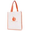 Large Contrast Shopper with Gusset amber | Promotional merchandise | Branded Merchandise | Printed Products