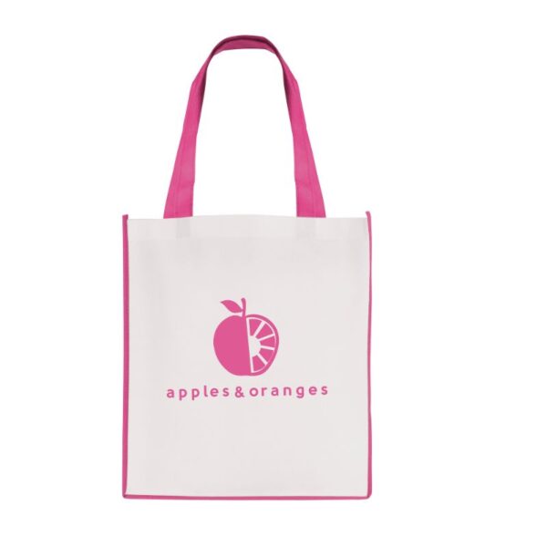 Large Contrast Shopper with Gusset pink | Promotional merchandise | Branded Merchandise | Printed Products