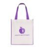 Large Contrast Shopper with Gusset purple | Promotional merchandise | Branded Merchandise | Printed Products