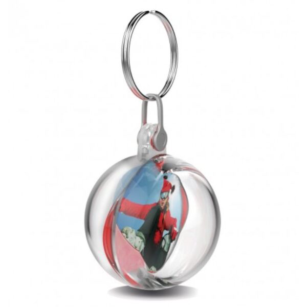 K42 Sphere Bauble Keyring clear | Promotional merchandise | Branded Merchandise | Printed Products | Printed Keyrings