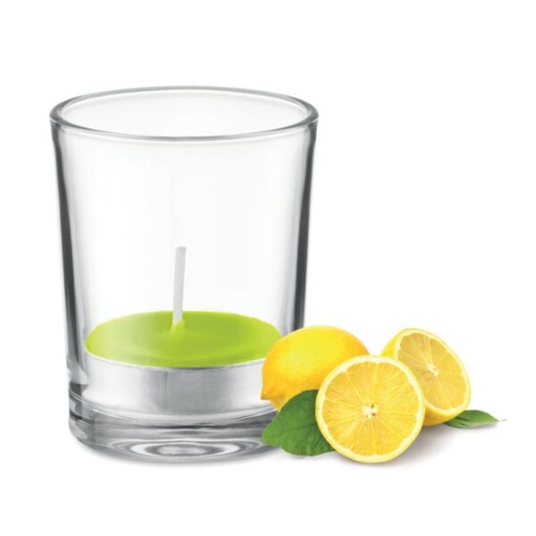 Small Tea Light Candle lime | Promotional merchandise | Branded Merchandise | Printed Products | Candles with logo | Printed candles UK | Bulk printed candles | Candles with my logo | Cheap branded candles | Bespoke candles