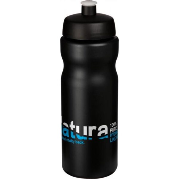 Baseline Plus Bottle 650ml black | Cheap bottles | Bulk printed bottles | Printed water bottles UK | Eco Friendly | UK manufactured | Biodegradable | Water bottles with my logo | Water bottles with school logo