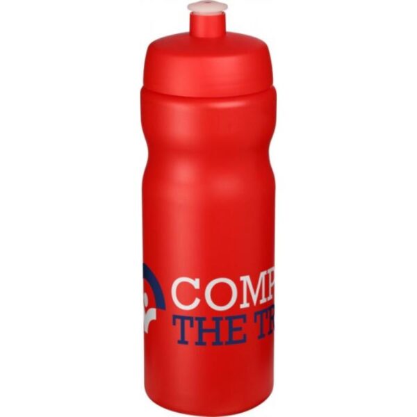 Baseline Plus Bottle 650ml red | Cheap bottles | Bulk printed bottles | Printed water bottles UK | Eco Friendly | UK manufactured | Biodegradable | Water bottles with my logo | Water bottles with school logo