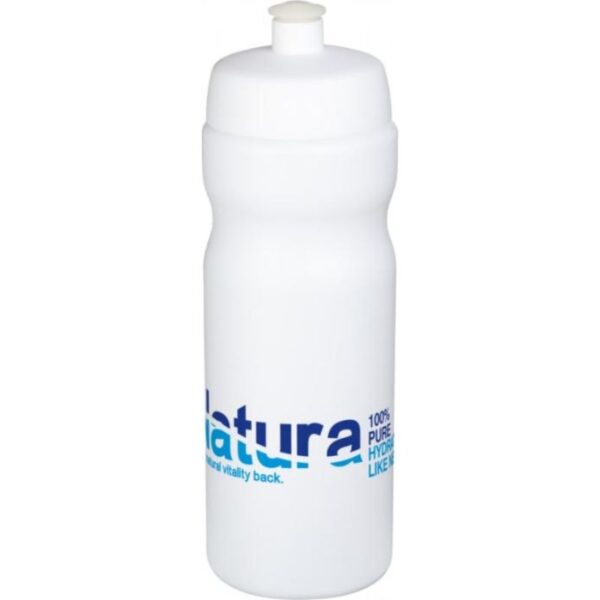 Baseline Plus Bottle 650ml white | Cheap bottles | Bulk printed bottles | Printed water bottles UK | Eco Friendly | UK manufactured | Biodegradable | Water bottles with my logo | Water bottles with school logo