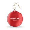 Flat Christmas Bauble red | Promotional merchandise | Branded Merchandise | Printed Products | Christmas gift items | Promotional Christmas merchandise | Printed Christmas UK | Bulk Printed Christmas gifts UK | Christmas Bauble Printed